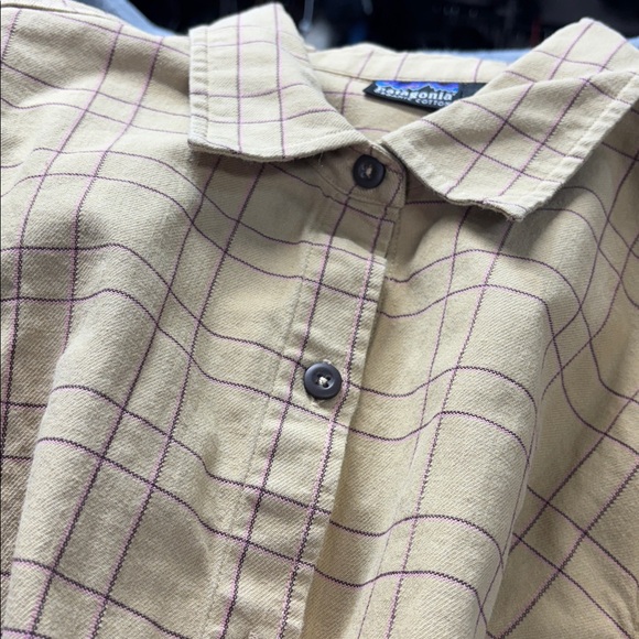 Patagonia Organic Cotton collar long sleeve button down shirt size 12 - Picture 9 of 10